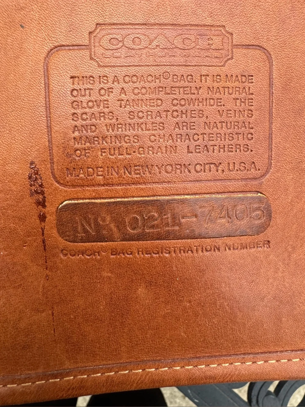 Coach Men's Brown Leather Zip Pouch - Picture 9 of 10